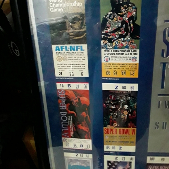 SUPER TICKETS: 25 Yrs. of Super Bowls, memorabilia - Picture 3 of 6